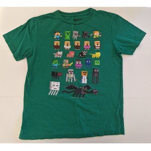 Mojang Boy's Official Minecraft Character Short Sleeve Graphic T-Shirt - Large